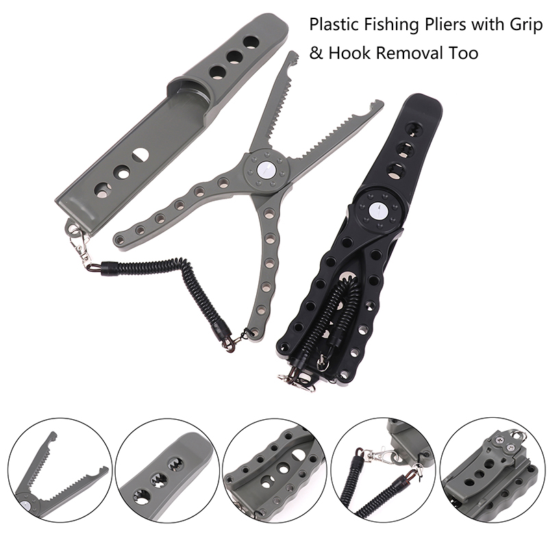 Fishing Equipment Price - 【F】คีมตกปลาพลาสติก พร้อมเครื่องมือถอดเบ็ด ด้ามจับกันลื่น ทนทาน สำหรับจับปลาช่อน พร้อมสายคล้อง